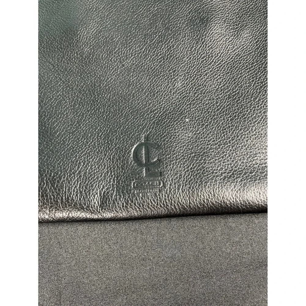 Vintage Coach 5152 Black Pebbled Leather Briefcase Laptop Portfolio‎ Bag CLC